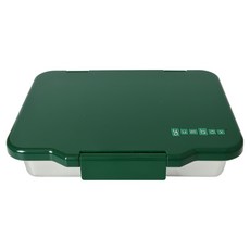 yumbox Fret 不鏽鋼4格便當盒, 都柏林綠, 1個