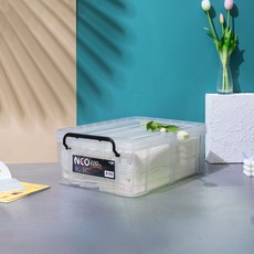 KOMAX NEOBOX 生活收納箱 整理收納盒, 半透明(220), 1個