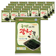 삼육김 들기름으로 구운 광천 전장김, 20g, 24개