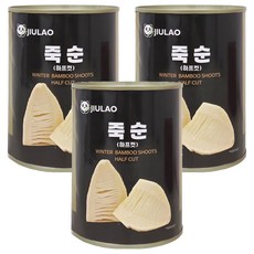 JIULAO 半切竹筍罐頭, 3個, 552g