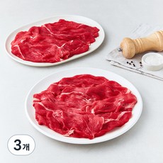 호주산 앞다리 불고기 샤브샤브용 (냉장), 600g, 3개