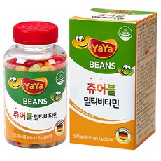 YayaBeans 綜合維他命雷根糖 320g, 200顆, 1盒