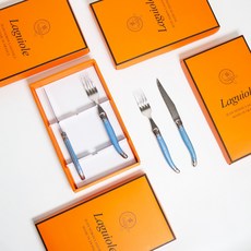 장네론 라귀올 디너 커트러리 세트 2p, 블루, 스푼 + 포크, 1세트