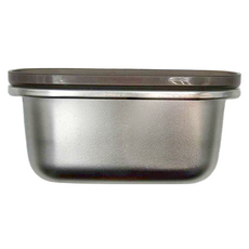 LInox 廚之坊 不鏽鋼保鮮盒 11.6 x 9.4 x 5.5cm, 容器 + 蓋子, 1組