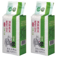 山水米 謙耕善米 有機台梗九號米, 二等, 600g, 2包