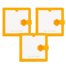 蕉蕉購物 貓爪空白蓋章本, 黃色, 3本