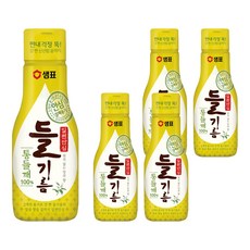 샘표 일편단심 통들깨 들기름, 200ml, 5개