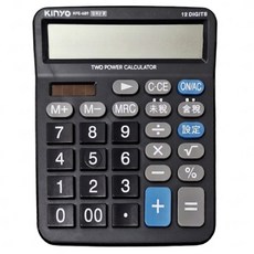Kinyo 12位元大字鍵稅率計算機, 黑色, 1個