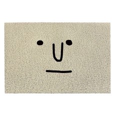 로이홈 다용도 미끄럼방지 코일 패턴 매트 카페트, 그레이, 1개