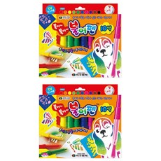 吹畫筆, 10色, 2組