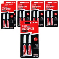 오공 초강력 순간접착제 젤타입 3g x 2p, 6개