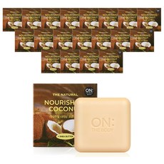 온더바디 더내추럴 너리싱 비누 코코넛향, 90g, 20개