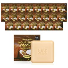 온더바디 더내추럴 너리싱 비누 코코넛향, 90g, 24개