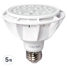 비츠온 LED 집중형 램프 블랙 S 40K PAR30 15W, 주백색, 5개