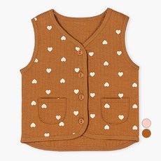 unifriend 兒童愛心保暖短版背心