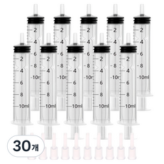 다온셀렉트 무한잉크 충전 석션팁 포함 석션주사기 10ml, 혼합색상, 30개