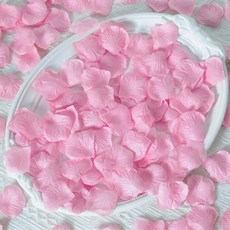 YEONY FACTORY 派對用玫瑰花瓣 500p, 4個, 粉紅色
