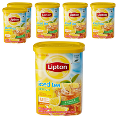Lipton 立頓 檸檬冰茶沖泡粉, 907g, 6罐