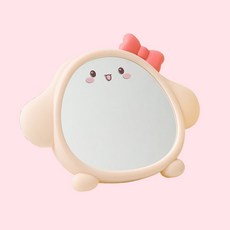 Money Pull蝴蝶結小狗可愛兒童房桌鏡, 蝴蝶結 粉紅色