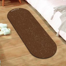 Beyond Living 復古感可水洗珪藻土腳踏墊, 圓點查爾斯棕