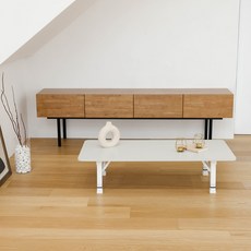 트리팜 LPM 샤르망 라운드 높이조절 접이식테이블, 무광 솔트라이크 그레이