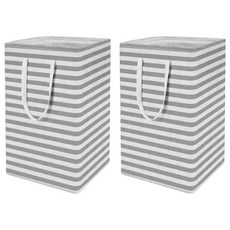 FutureN 可折疊大容量洗衣籃 2入, 灰色