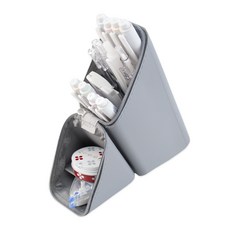 아트조이 삼각 스탠딩 필통, 그레이, 1개