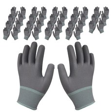 SJG PU 內襯手套, 灰色, 20個