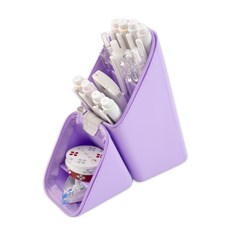 아트조이 삼각 스탠딩 필통, 퍼플, 1개