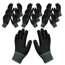 신정글러브 클로버 내피장갑, 블랙, 10개