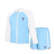 YALE KIDS 兒童Y字logo防曬泳衣拉鍊套裝 YJCCRUD23094