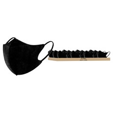 咪咪購物 3D成人立體口罩, 黑色, 80片, 2組