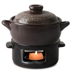 韓國產保寧會呼吸的黃土砂鍋 + 保溫器組合, 土鍋 (13.4 x 10.5 公分)、保溫器 (13.3 x 6.3 公分), 1套