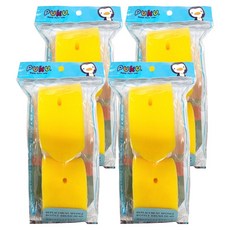 PUKU 藍色企鵝 轉轉Q海綿奶瓶刷替換組, 雙層海綿 輕鬆洗淨, 柔軟不傷瓶身, 卡扣式替換頭, 4包