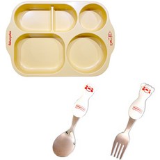fisher-price 費雪 嬰幼兒玉米餐盤 + 湯匙 + 叉子組, 混色, 玉米餐盤 + 湯匙 + 叉子, 1個