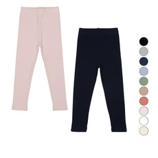 레인보우키즈 아동용 데일리 스판 레깅스 2종세트