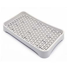 나홈 깔끔 미니 물빠짐 식기건조대 32x19x4.5cm, 화이트, 1개, 1단