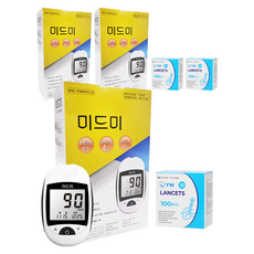 오상헬스케어 자동코드인식 혈당측정기 + YW 일회용 란셋 30G 100p, 3개