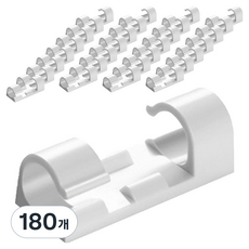 ender 黏性佳電線整理固定夾, 白色, 180個