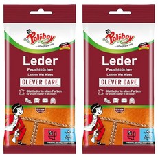 Polyboy 皮革護理紙巾, 2個