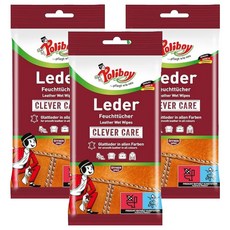 폴리보이 가죽 클리닝 케어 티슈 20p, 3개