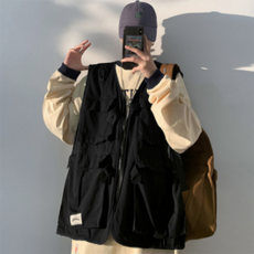 黑色crew男款戶外軍事時尚背心 G3VMJ005