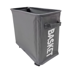 桌下置物車 超大容量 摺疊收納 萬向滑輪 牛津布+金屬支架, 深灰色