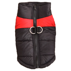 捷華 寵物防寒羽絨衣 防水防風保暖 小中大型犬都適用, 紅色, 1件