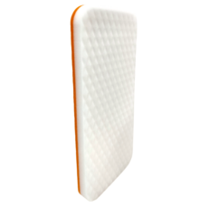 巧巧玻璃磁磚除污清潔布, 1條, 白色 + 橘色