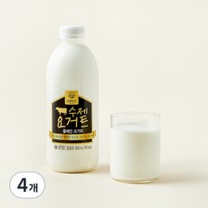강훈목장 수제요거트 플레인, 1L, 1개입, 4개
