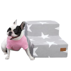 REDPUPPY Art 兩層寵物階梯, 灰色星星