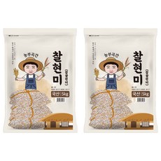 농부곡간 국산 찰현미, 5kg, 2개