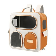 毛皇上 寵物外出行李包 大背包, 1個, 橘色