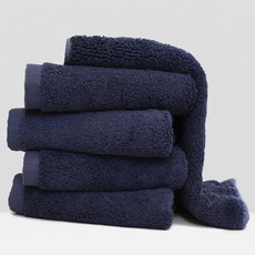 COTTON CLOUD 竹纖維高級毛巾 200g, 5個, 海軍藍